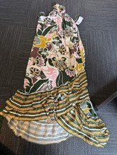 Douglas Fir 320 Size Small Floral High Neck Dress