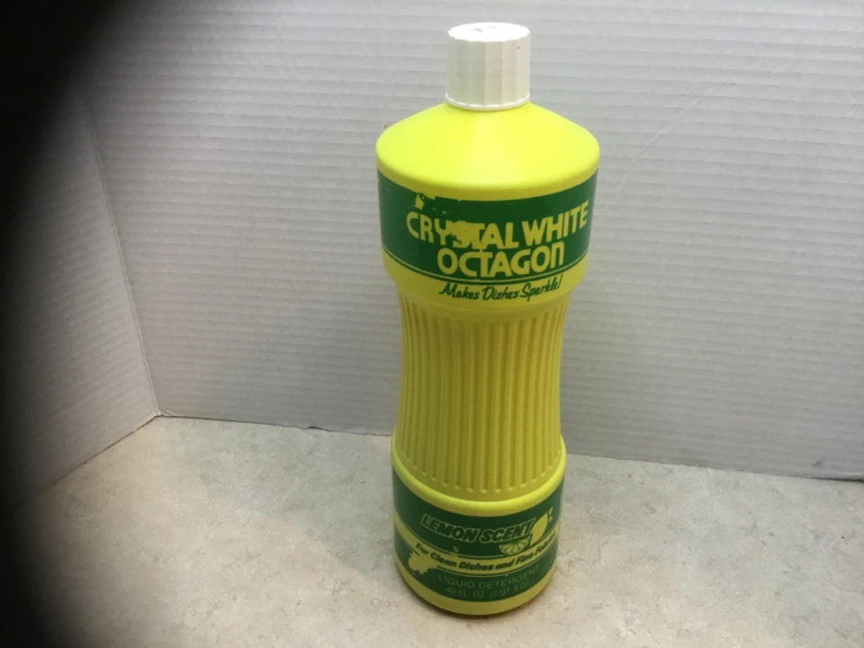 Vintage Crystal White Octagon Liquid Detergent Lemon Scent Dish Wash 40oz - Image 2 of 4