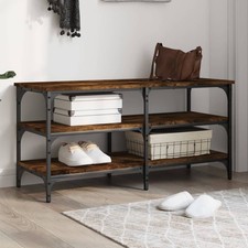 Shoe Bench Smoky Oak Engineered wood, Metal Medium