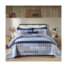 PERHOM Quilt King Size - 100 Cotton King Quilt Sets, Rustic Cozy P... Fast Ship