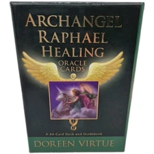 Archangel Raphael Healing Oracle Cards 44 Card Deck and Guidebook Doreen Virtue