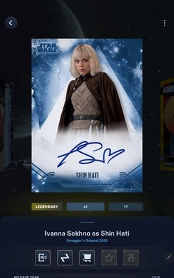 Legendary 25cc Star Wars Card Trader Smugglers Outpost Stellar Sigs Shin Hati