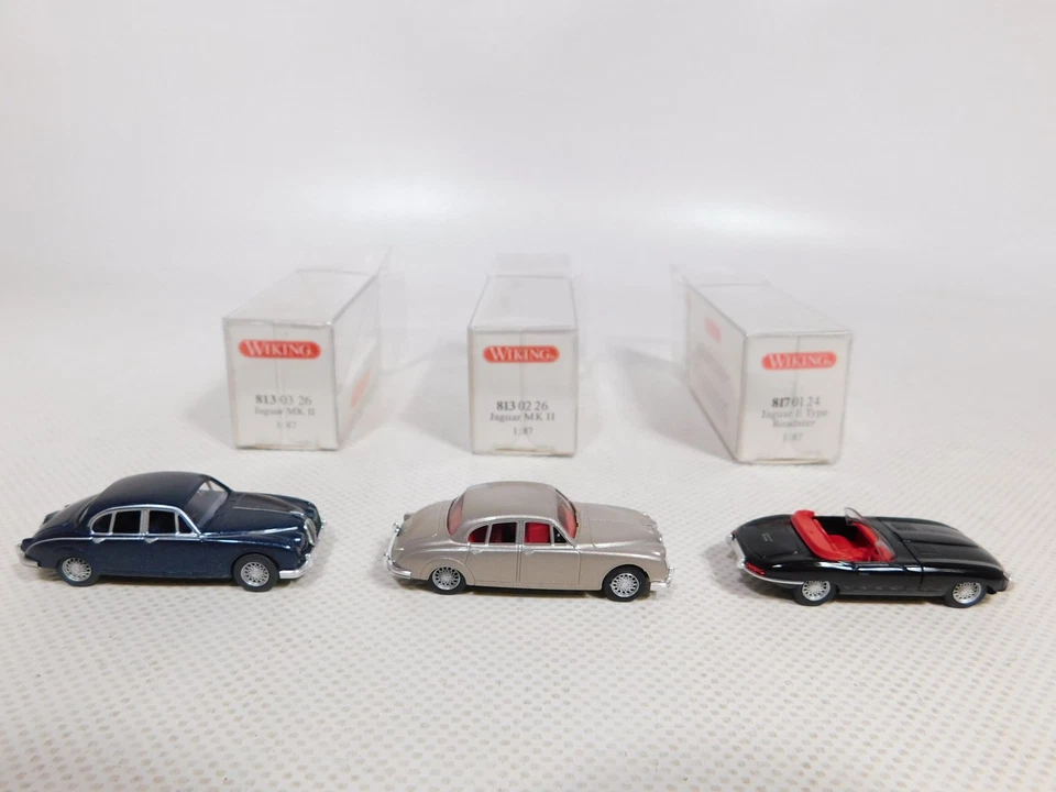 3X Jaguar H0 1:87 MK II 817 01 24 Mint Box #DP694-0,5 - Immagine 2 di 4