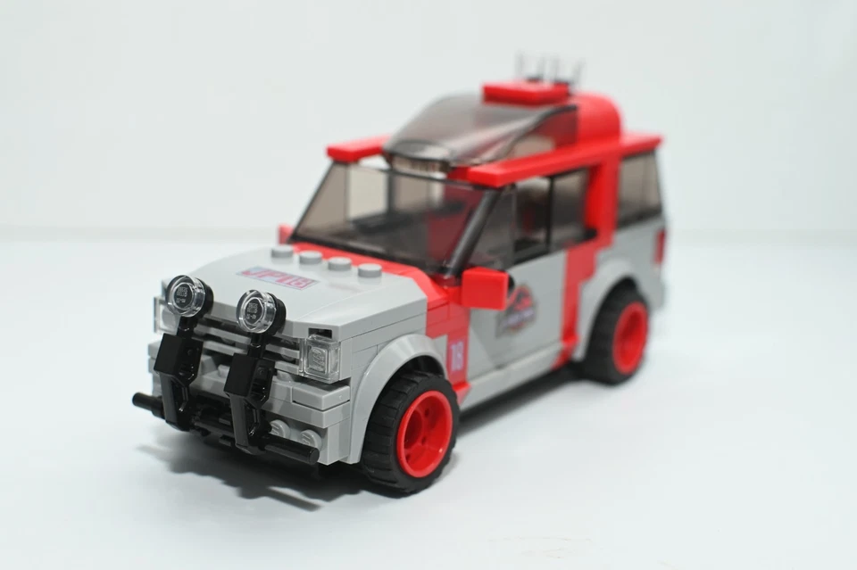 Camión Explorador Dinosaurio Modelo Personalizado Parque Jurásico Compatible con Ladrillos LEGO® Foto 4 de 4