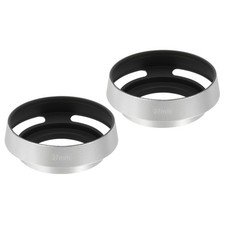 2 pieces 37mm universal lens hood, for silver perforated metal lens