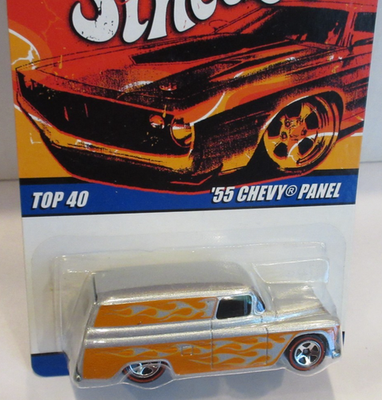 HOT WHEELS SINCE '68 ~REDLINE '55 CHEVY PANEL With MOTORCYCLE IN