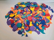 Creative Publication Polygon Tile Set Of 382 Vintage Pattern Blocks Math Lot