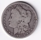 1885 P Morgan Silver Dollar 1$ Coin 90% Silver #967