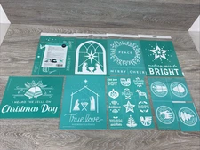 Chalk Couture Transfers Christmas Size B 8.5 x 11" Lot of 8