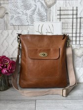 Mulberry Vintage Seth Oak Tan Leather Messenger Bag