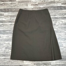 Vintage Carlisle Side Pleated Wool Skirt Sz 4 Academia Preppy Classic 80s Work