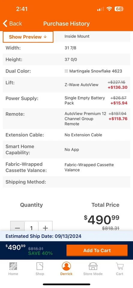 Las cortinas en capas alimentadas por batería Bali vienen con control remoto de doce canales. Foto 2 de 4