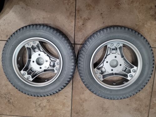 14" 3,00-8 gebrauchte Antriebsreifen, Felgen Permobil Rollstuhl Airfree, massiv schwarz - Bild 3 von 4