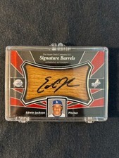 Edwin Jackson Signature Barrels Signature  Autograph Auto