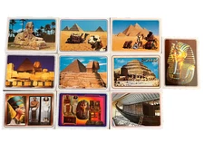 Vintage Lot Of 10 Un-used Egyptian Postcards-Sphinx, Tut, Pyramids, Egypt