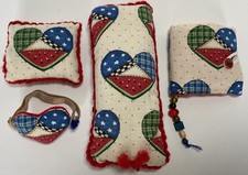 4pc Sewing Needle Book Pin Cushions Sewing Pic Nic 16