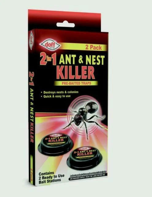 Doff DP1090-01 2-In-1 Ant and Nest Killer Bait Stations - Pack of 2