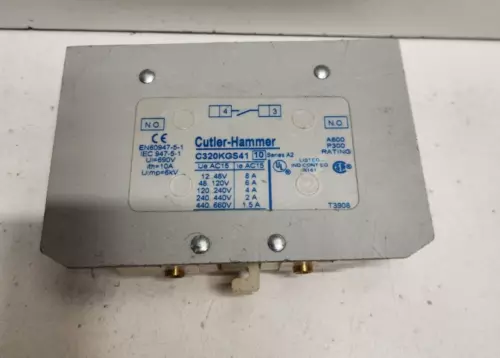 NEW NO BOX! EATON CUTLER-HAMMER 8A 660V 1NO AUXILIARY CONTACT C320KGS41