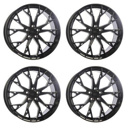 Set of 4 20in Black Alloy Wheel Rims for Kia Telluride, FM6E13C 5x114.3 5Lug