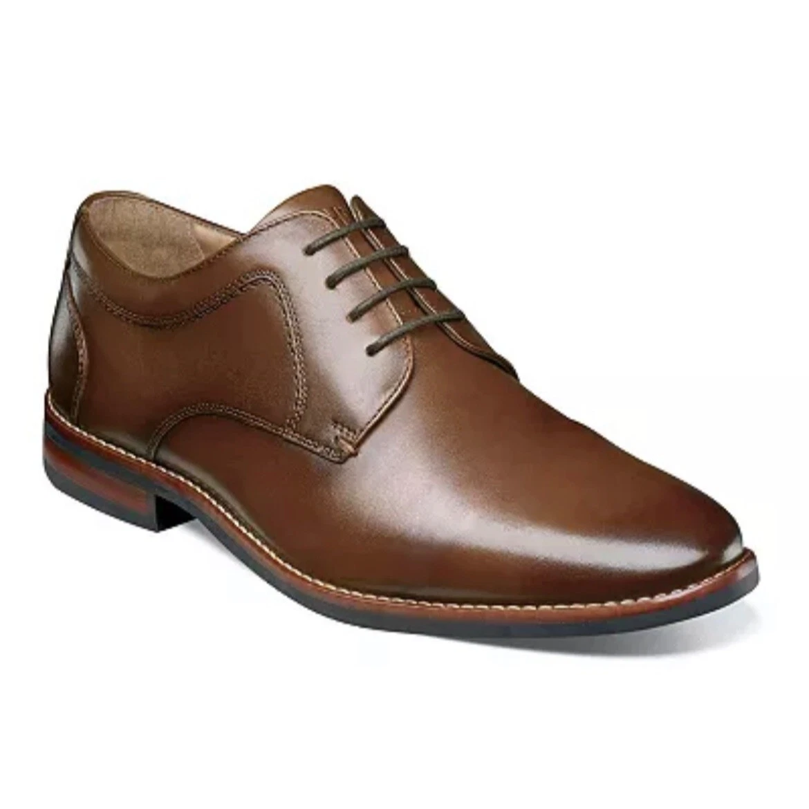 Nunn Bush Westwood Men s Oxford Dress Shoes Cognac 10M eBay