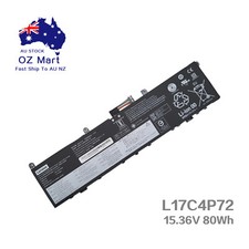 Genuine Battery for ThinkPad X1 Extreme 20MF 20MG Gen 2 20QV 20QW 15.36V 80Wh