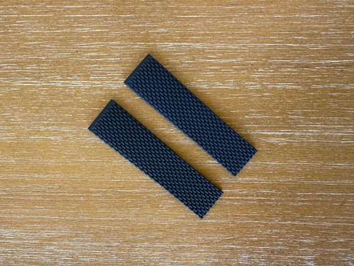 Breitling Aero Classic Blue Mesh Rubber strap for Fold Clasp 22-20 281S - 第 2/5 張圖片