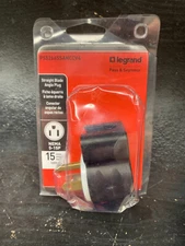 Legrand - Pass & Seymour PS5266SSANCCV4 Straight Blade Angled Plug 3-watt 15-Amp