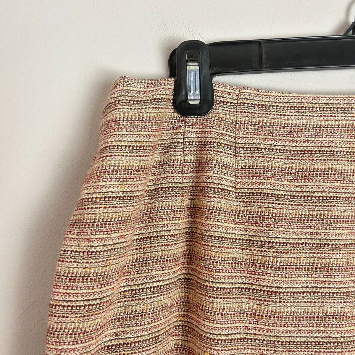 Jupe Crayon Taupe Doncaster - Laine Mixte - Taille 8 - Style Fishtail - Occasion Très Bon état