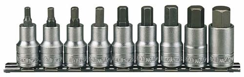 TENGTOOLS 19070101 Set Di Bicchieri Esagonali 1/2 M1212 9 Pz