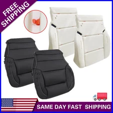 For 2014-2019 GMC Sierra Front Replacement Bottom Seat Cover Black Or Foam Pad