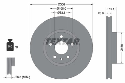 BREMSSCHEIBE FORD P. MONDEO 1.0-2.0 14-
