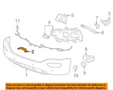 GM OEM 14-19 Sierra 1500 Bumper Components-Front Bumper Upper Bracket 23432146