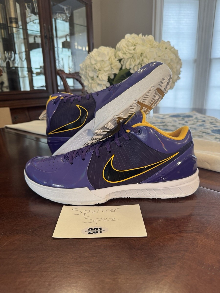 Nike Kobe 4 Protro Undefeated Los Angeles Lakers Size 14 CQ3869