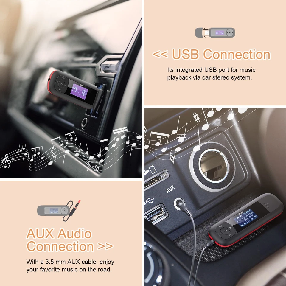 U3 USB Stick Mp3 Player 8GB Music Player Supports Replaceable AAA Battery Rec... - Image 2 of 4
