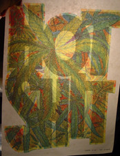 HOT HIT 1970's VINTAGE HEADSHOP 420 IRON ON TRANSFER -NICE, B-19