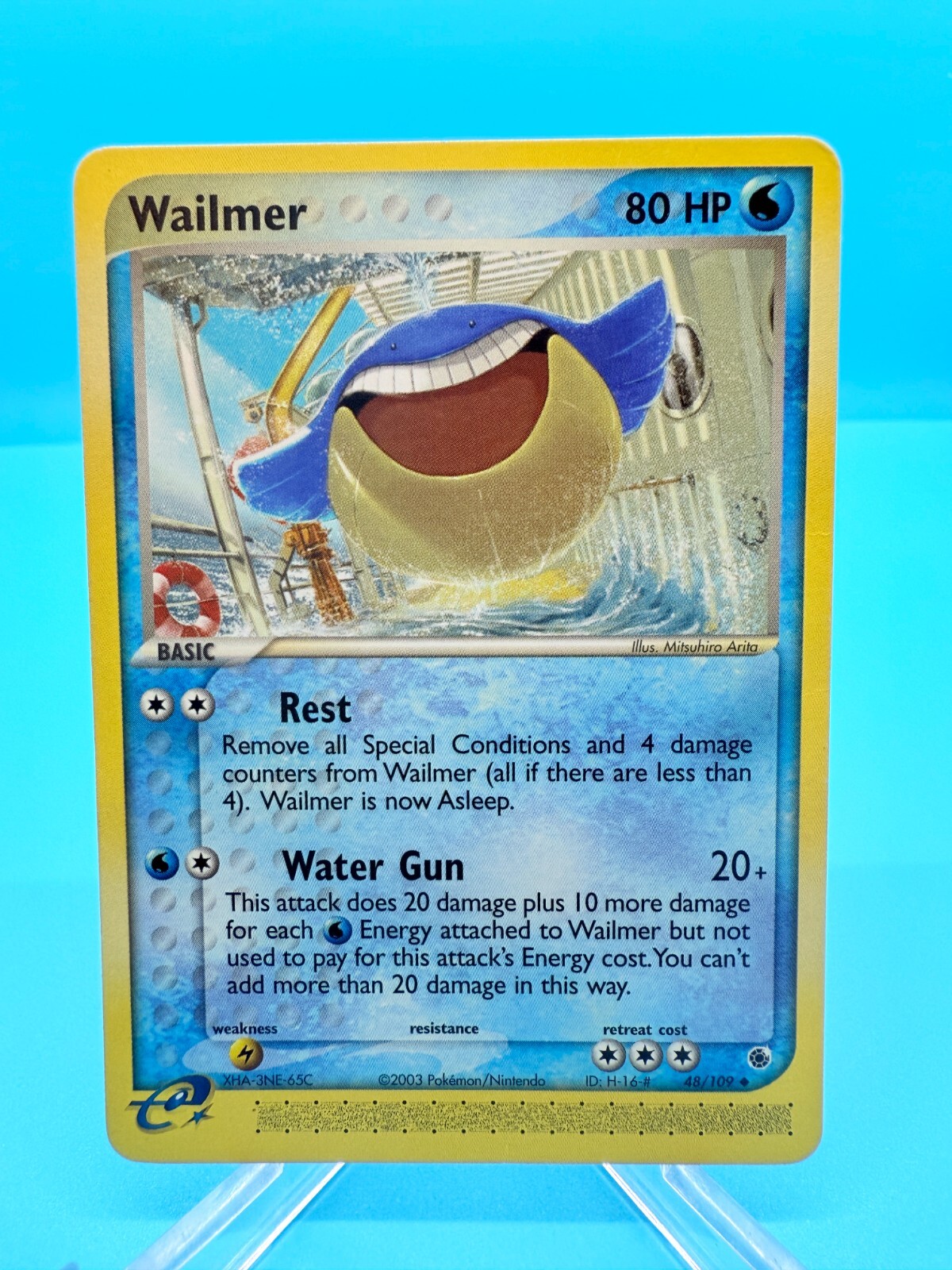 Wailmer #48/109 – NM – Pokémon Ruby & Sapphire – Hoenn Era Classic