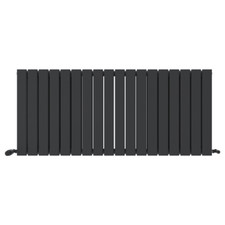 Radiator Horizontal Double Column Flat Panel Designer Anthracite 600x1368mm