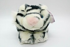 RARE ERROR Swibco 1998 Puffkins TASHA the White Tiger 4" Plush w/ Tag