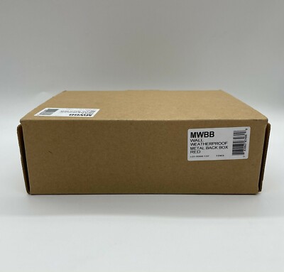 System Sensor MWBB Wall Mount Weatherproof Back Box, Red