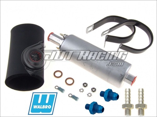 New Genuine Walbro/TI GSL393 Inline External Fuel Pump +128-3039 6AN Fittings - Bild 1 von 5
