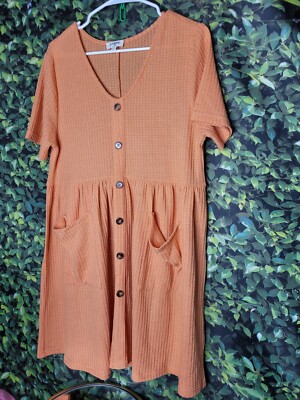 umgee waffle knit dress Umgee Waffle Knit Zip Collar Tunic Dress in Black A Casual Long Sleeve Mini Dress