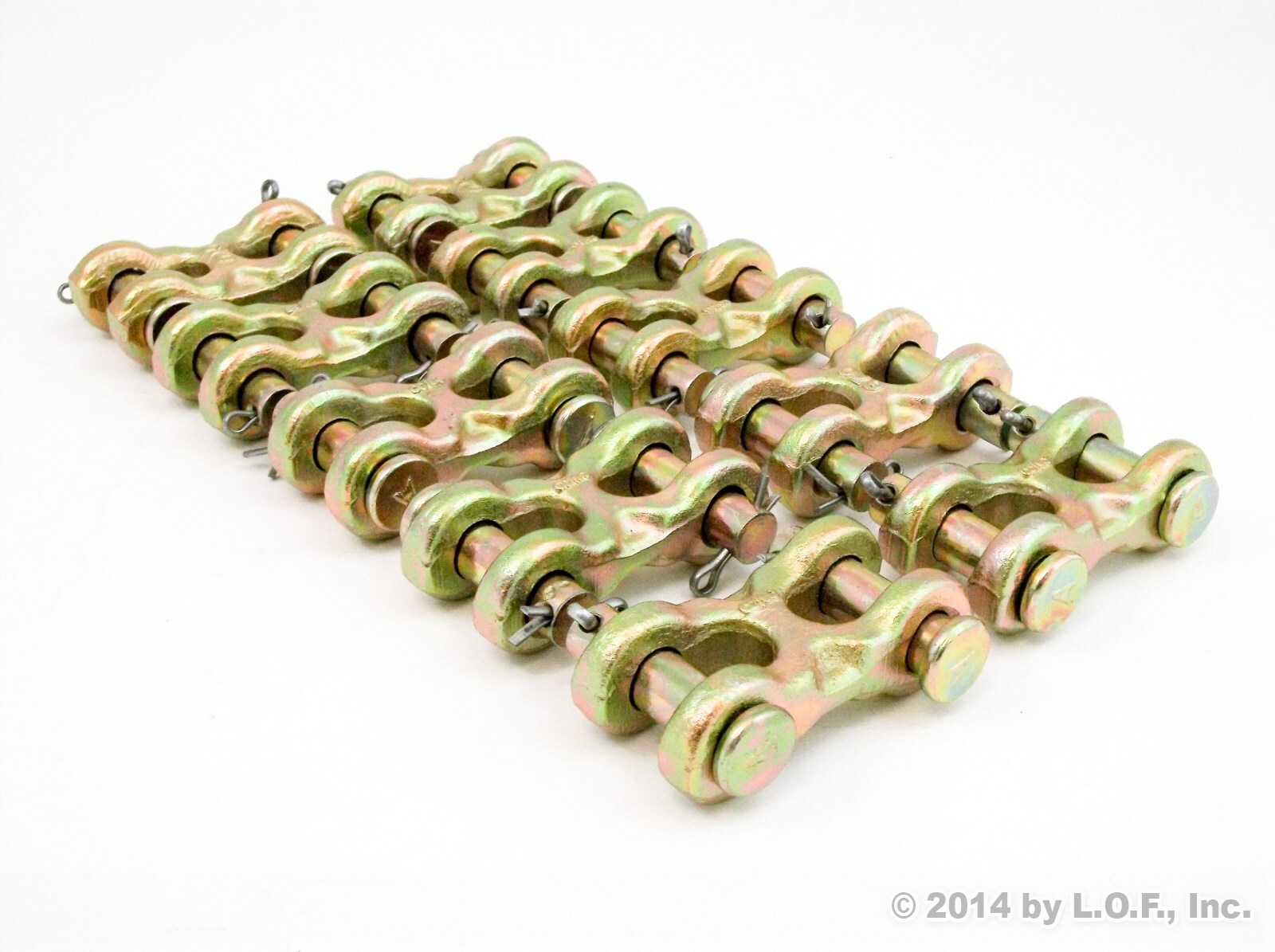(10) 3/8" Twin Clevis G70 Trailer 6600 Safety Chain Repair Link eBay