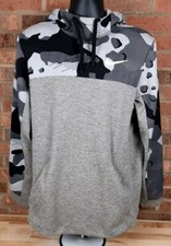 Nike Camo Hoodie Pullover Sweatshirt Mens Size Large Gray BV2740-325