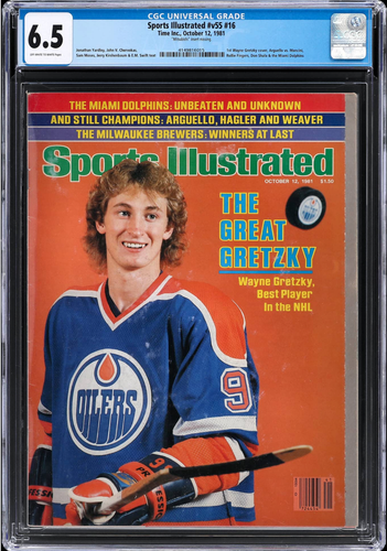 CGC 6.5 NEWSSTAND 1981 Sports Illustrated- Wayne Gretzky - 1st Cover