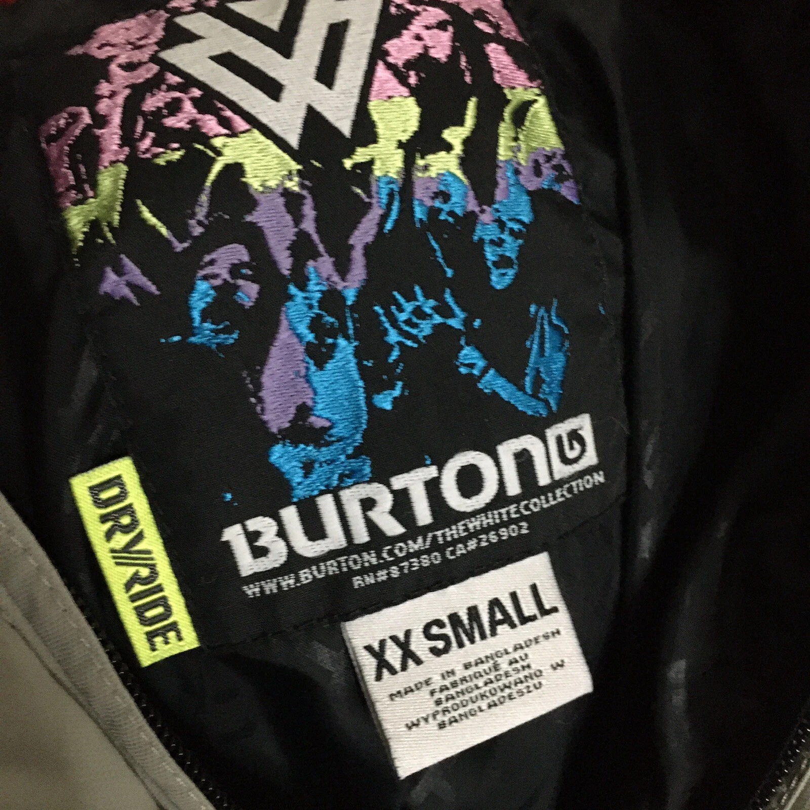 burton dryride snowboard jacket