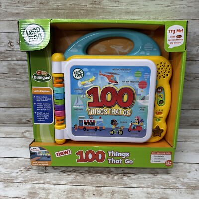 Leapfrog 100 Things That Go Learning Educational Book Toy *SEE VIDEO
