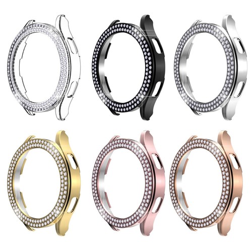 for Samsung Galaxy Watch 4 40mm 44mm Glass Screen Protector Diamond Case Cover - Picture 2 of 18