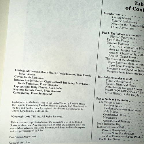 AD&D Dungeons & Dragons The TEMPLE of ELEMENTAL EVIL T1-4 9147 1985 Module + Map - Picture 8 of 15