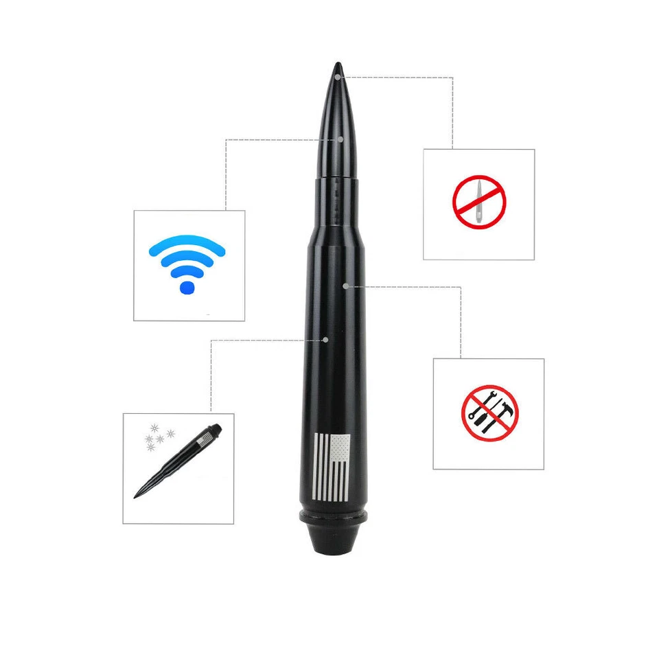 Radio mástil antena bala corta de coche para Jeep Wrangler JK TJ 1997~2021 Ford F150 Foto 4 de 4