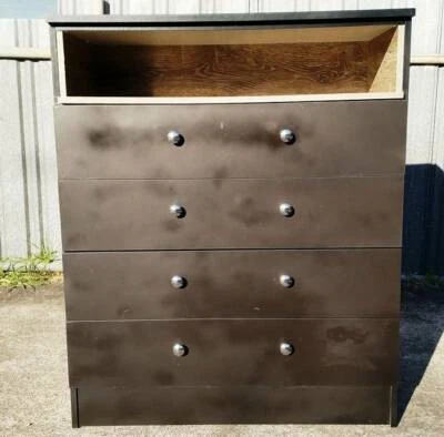 Black Tall Boy With Storage Nook Dressers Drawers Gumtree